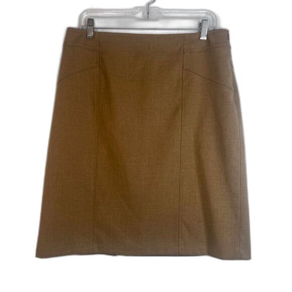 Coldwater Creek Classic Straight Skirt Size 12 Office Work Basic Neutral - Picture 1 of 10